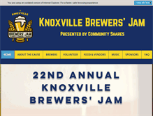 Tablet Screenshot of knoxvillebrewersjam.com